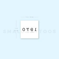 1970 Birth Year Temporary Tattoo (Set Of 3) -Da Vinci Shop 1693082515 image1 st 750px