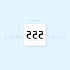 555 Angel Number Temporary Tattoo -Da Vinci Shop 1693129418 image1 st 750px