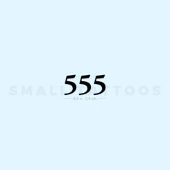 555 Angel Number Temporary Tattoo -Da Vinci Shop 1693129418 image2 st 750px