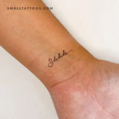 Shhh... Temporary Tattoo (Set Of 3)