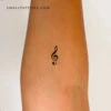 Small Treble Clef Temporary Tattoo (Set Of 3)