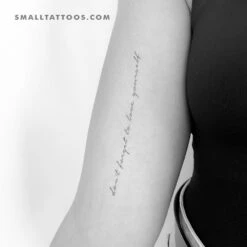 Don't Forget To Love Yourself Temporary Tattoo (Set Of 3)