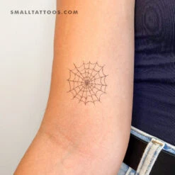 Spiderweb Temporary Tattoo (Set Of 3)