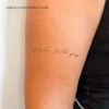 Handwritten Font This Too Shall Pass Temporary Tattoo (Set Of 3) -Da Vinci Shop 1693920831296