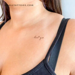 Let Go Temporary Tattoo - Set Of 3