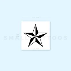 Nautical Star Temporary Tattoo (Set Of 3) -Da Vinci Shop 1694244676 image1 st 2000px