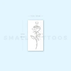 Moon Rose By Jakenowicz Temporary Tattoo - Set Of 3 -Da Vinci Shop 1694256036 image1 st 750px