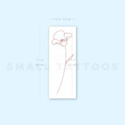Poppy [Red] By Jakenowicz Temporary Tattoo - Set Of 3 -Da Vinci Shop 1694256076 image1 st 750px