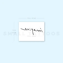 'Imagine' Temporary Tattoo (Set Of 3) -Da Vinci Shop 1694274496 image1 st 750px