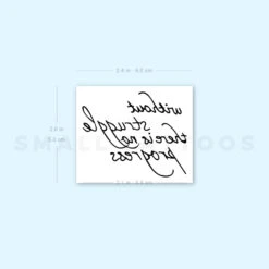 Without Struggle There Is No Progress Temporary Tattoo - Set Of 3 -Da Vinci Shop 1694274737 image1 st 750px