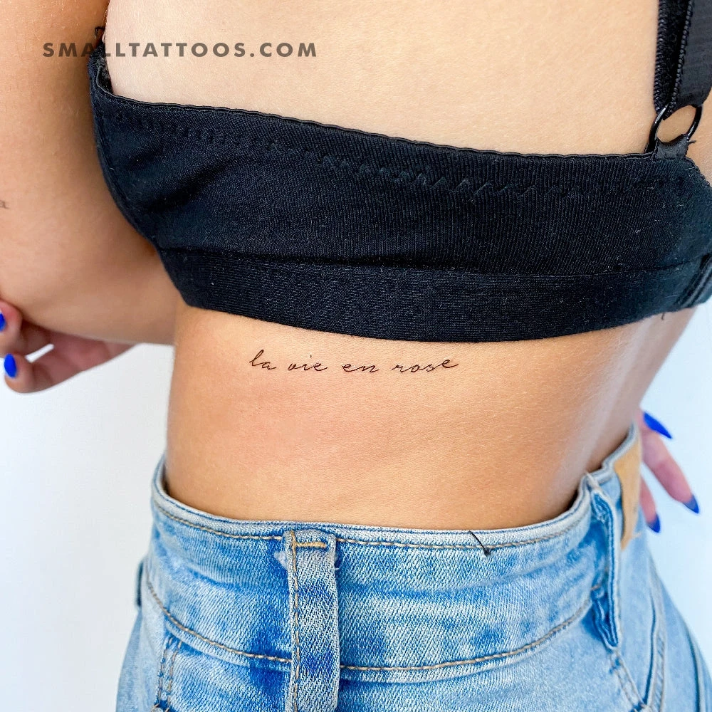 La Vie En Rose Temporary Tattoo (Set Of 3) 3 La Vie En Rose Temporary Tattoo (Set Of 3)