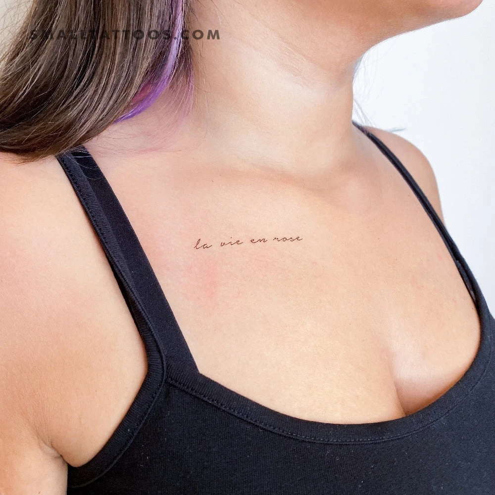 La Vie En Rose Temporary Tattoo (Set Of 3) 4 La Vie En Rose Temporary Tattoo (Set Of 3) - Image 2