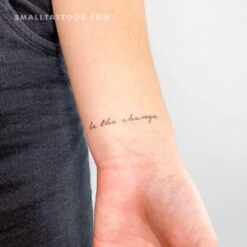 Be The Change Temporary Tattoo (Set Of 3)