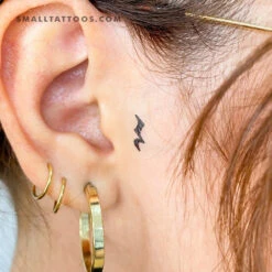 Crotchet Rest Temporary Tattoo (Set Of 3)