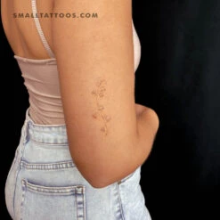 Fine Line Lily Of The Valley Temporary Tattoo (Set Of 3) 8 Fine Line Lily Of The Valley Temporary Tattoo (Set Of 3) -Da Vinci Shop 1695068167632