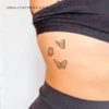Three Butterflies Temporary Tattoo (Set Of 3) -Da Vinci Shop 1695069205823