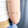 Minimalist Creation Of Adam Hands Temporary Tattoo (Set Of 3) -Da Vinci Shop 1695931238913