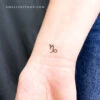 Capricorn Zodiac Symbol Temporary Tattoo (Set Of 3)