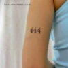 444 Angel Number Temporary Tattoo (Set Of 3) 1 444 Angel Number Temporary Tattoo (Set Of 3) -Da Vinci Shop 1695932194808
