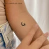 Black Cat And Moon Temporary Tattoo (Set Of 3) -Da Vinci Shop 1695932319903