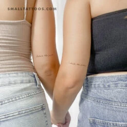 Inhale The Future Exhale The Past Temporary Tattoo (Set Of 3+3)