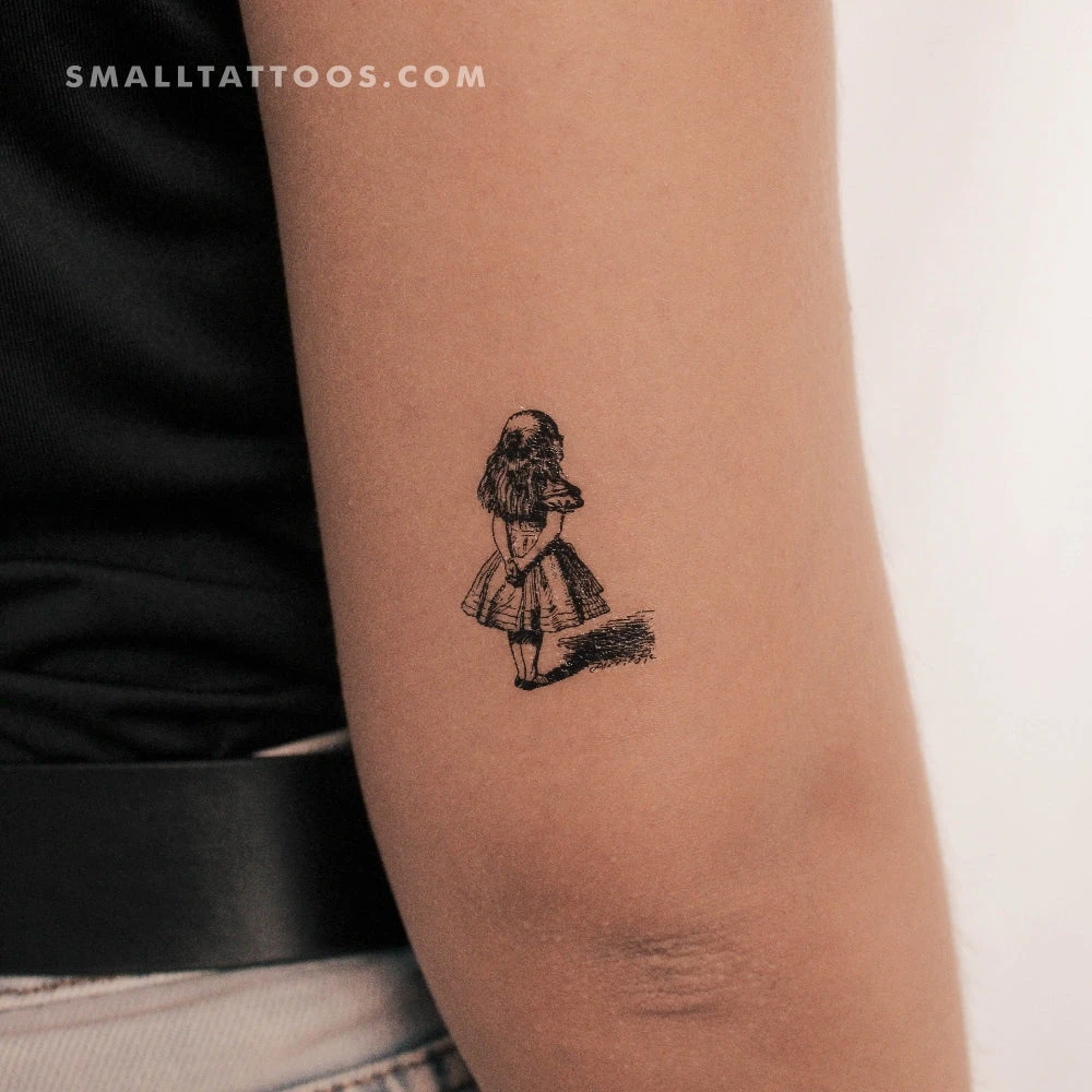 Alice In Wonderland Temporary Tattoo (Set Of 3) 4 Alice In Wonderland Temporary Tattoo (Set Of 3) - Image 2