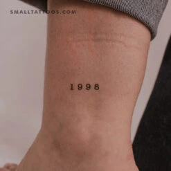 1998 Birth Year Temporary Tattoo (Set Of 3)
