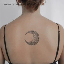 Ornamental Moon Temporary Tattoo (Set Of 3)