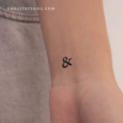 Ampersand Temporary Tattoo (Set Of 3)