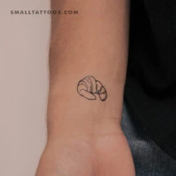 Croissant Temporary Tattoo (Set Of 3)