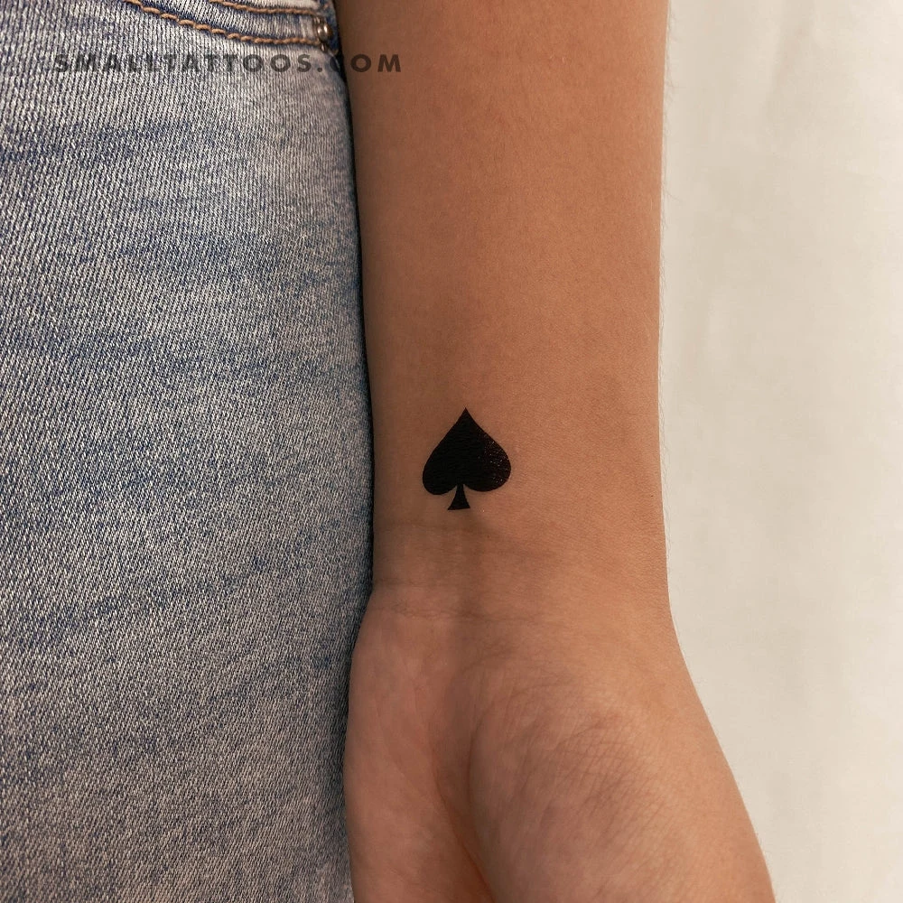 Spades Suit Temporary Tattoo (Set Of 3) 3 Spades Suit Temporary Tattoo (Set Of 3)