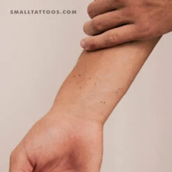 Minimalist Capricornus Constellation Temporary Tattoo (Set Of 3)