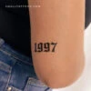 Gothic 1997 Birth Year Temporary Tattoo - Set Of 3 -Da Vinci Shop 1698062079958