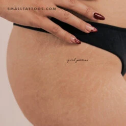 Girl Power Temporary Tattoo (Set Of 3)