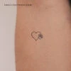 One Line Paw Heart Temporary Tattoo (Set Of 3) -Da Vinci Shop 1698698355521