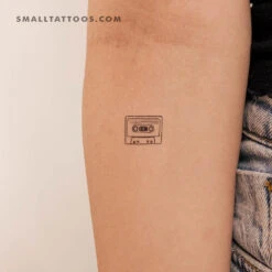 Cassette Temporary Tattoo (Set Of 3)