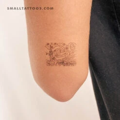 Starry Night Temporary Tattoo (Set Of 3)