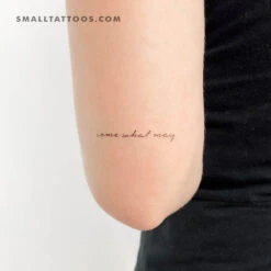 Come What May Temporary Tattoo (Set Of 3)