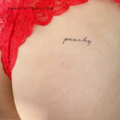 'Peachy' Temporary Tattoo (Set Of 3)