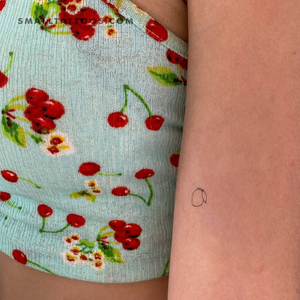 Minimalist Lemon Temporary Tattoo (Set Of 3) 4 Minimalist Lemon Temporary Tattoo (Set Of 3) - Image 2