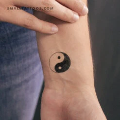 Yin Yang Temporary Tattoo (Set Of 3)