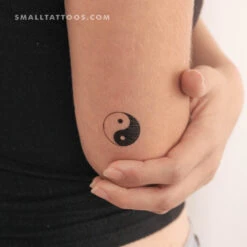 Yin Yang Temporary Tattoo (Set Of 3) 7 Yin Yang Temporary Tattoo (Set Of 3) -Da Vinci Shop 1699986342777