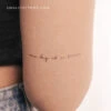 Handwritten Font One Day At A Time Temporary Tattoo (Set Of 3) 2 Handwritten Font One Day At A Time Temporary Tattoo (Set Of 3) -Da Vinci Shop 1699986554414