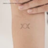 Triple Moon Temporary Tattoo (Set Of 3) -Da Vinci Shop 1699986986617