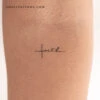 Small Faith Cross Temporary Tattoo (Set Of 3) -Da Vinci Shop 1700461715494