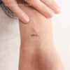 M Handwritten Letter Temporary Tattoo (Set Of 3) -Da Vinci Shop 1700462193234
