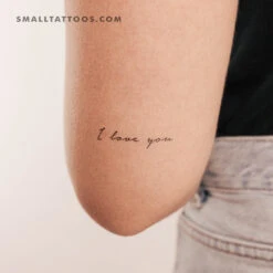 I Love You Temporary Tattoo (Set Of 3)