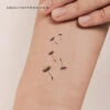 Dandelion Seeds Temporary Tattoo (Set Of 3) -Da Vinci Shop 1700464186752