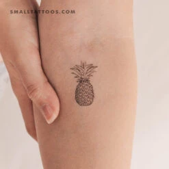 Pineapple Temporary Tattoo (Set Of 3)