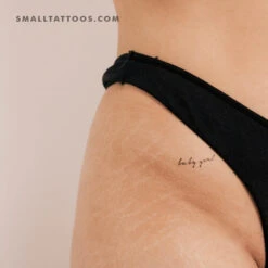 Baby Girl Temporary Tattoo - Set Of 3